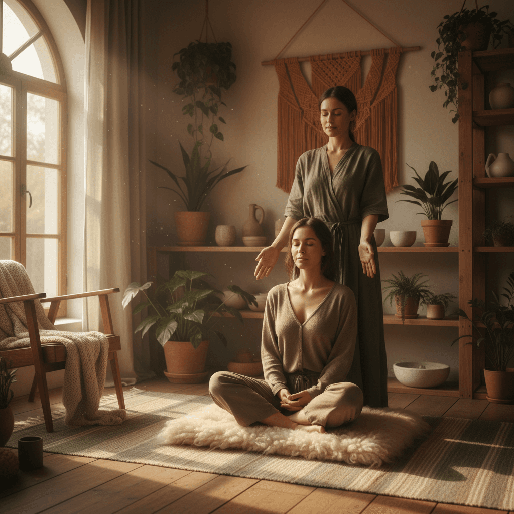 Energetic healing session